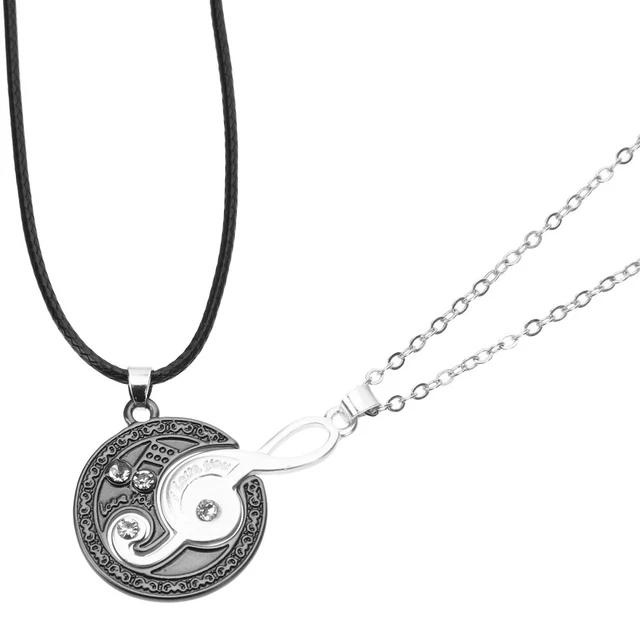EUEAVAN - Collana Con Ciondolo A Forma Di Nota Musicale E Chiave Di Violino, In Acciaio Inox, Regalo Per Musicisti E Appassionati Di Musica - 2