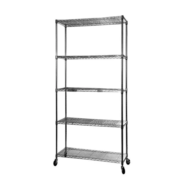 Industrial 4/5 Tier Plastic/Metal Heavy Duty Racking Shelves Storage Unit Garage