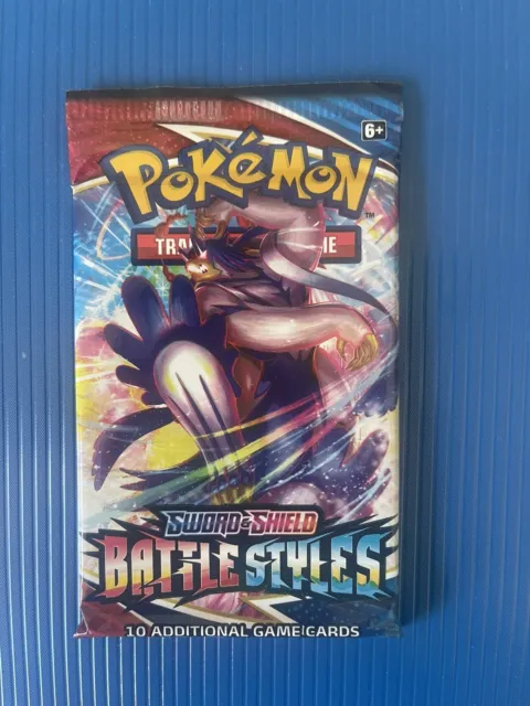 Pokemon SWORD AND SHIELD Battle Styles Booster Pack New Sealed - 1x Booster Pack