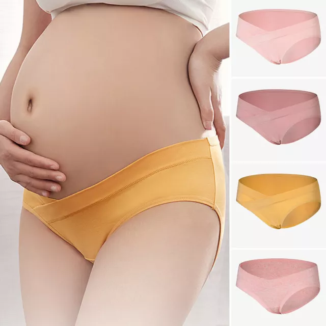 Maternity Low Waist Knickers Soft Cotton Briefs Pregnant Women Underwear Panties