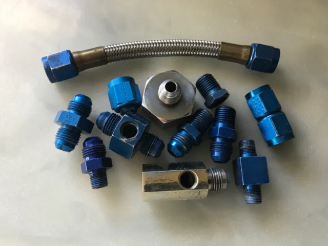 Nitrous Fittings from a Kit 6AN Misc Drag Race Parts