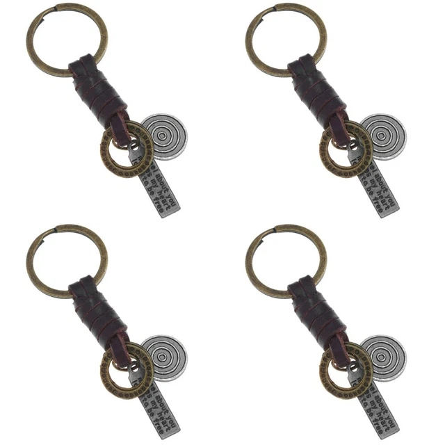 4pcs  Car Keychain Sac Hanging Key Ring Purse Key Chain Vintage Sac Vintage