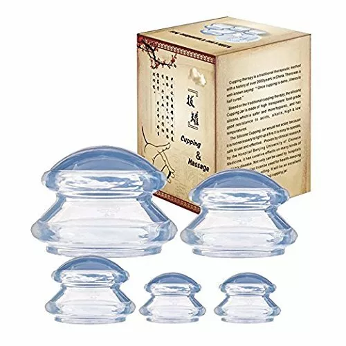 4pcs Cupping Vacuum Massage Cups Set Therapy Health Acupuncture Suction Lifting