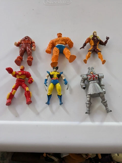 X-Men Toy Biz Marvel Heavy Metal Lot of  6 Die Cast Figures Vintage 3