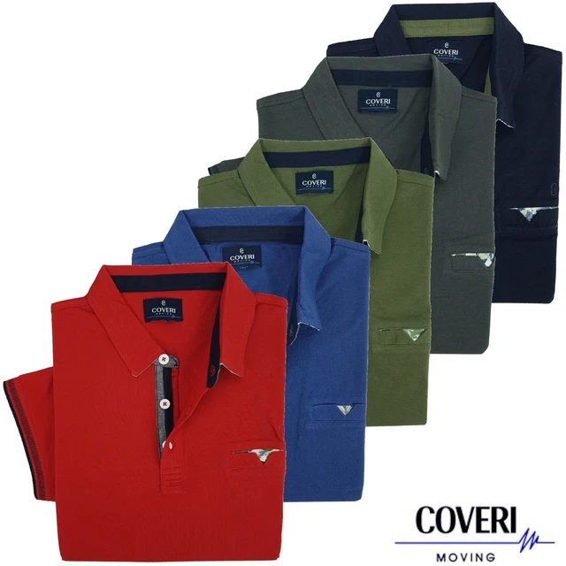 Polo da Uomo Manica Corta Regular fit COVERI M L XL XXL XXXL