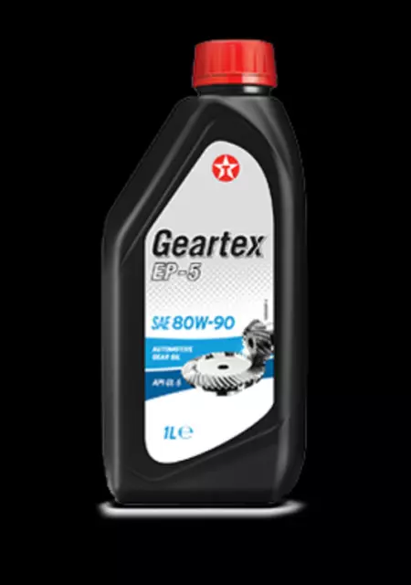 1l TEXACO GEARTEX EP-5 80W-90 per Mercedes 235.0 Volvo API GL-5 Bosch ZF G.-olio