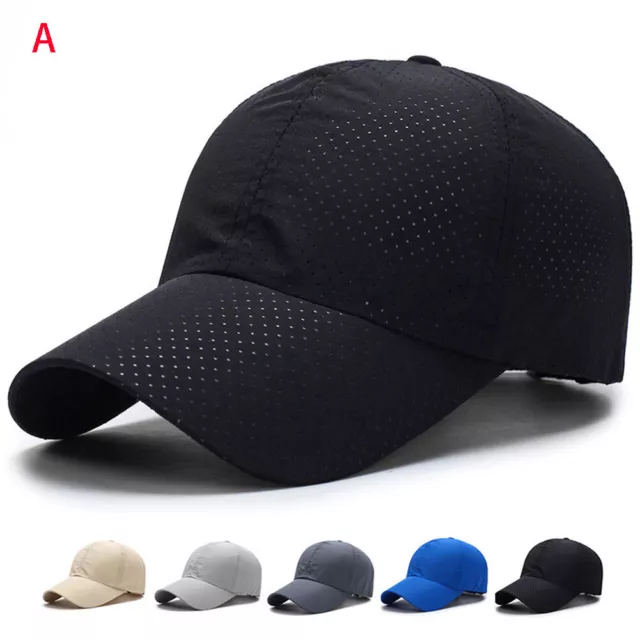 Summer Snapback Quick Dry Mesh Baseball Cap Outdoor Sun Golf Respirant Men R 3