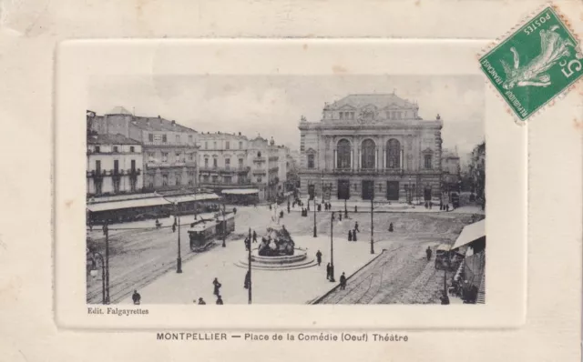 *44288 cpa 34 Montpellier - Place de la Comédie