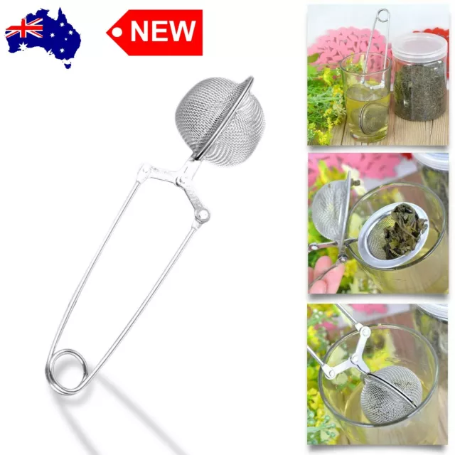 Stainless Steel Ball Loose Tea Leaf Infuser Spice Strainer Filter Herb Diffuse