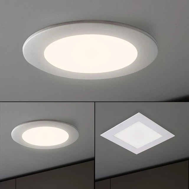 Pannello LED Rotondo Da Incasso 18W - IP44 Bianco Caldo 1200 Lumen Con Trasformatore