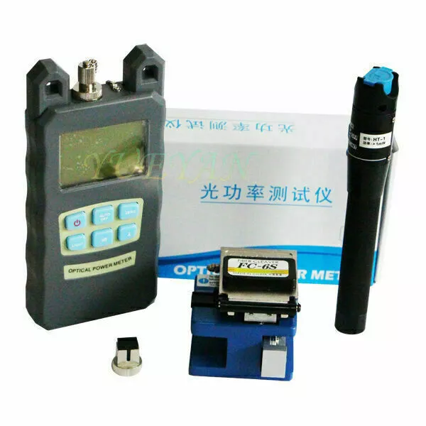 Hot Fiber Optic FTTH-6CS Tool Kit FC-6S Fiber Cleaver Optical Power Meter 1MwVFL