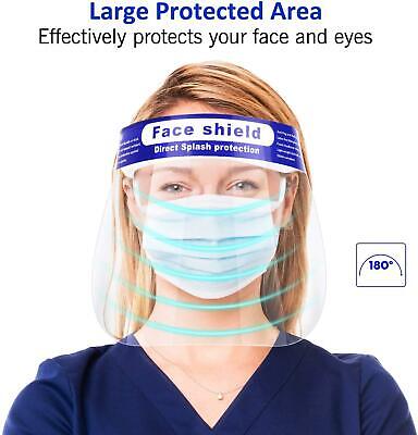 Face Shield Anti-Fog Full Safety Reusable Protective Visor Eye Head Protection 2