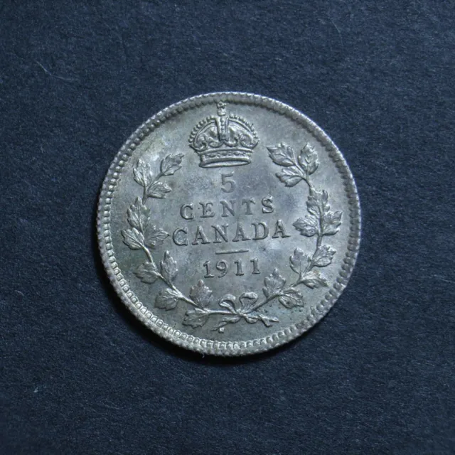 Canada 5 cents 1911 KGV