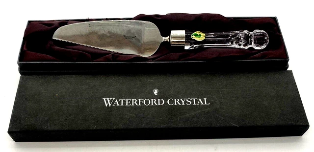 Servidor de pastel de cristal Waterford 1997 buen estado hecho en irlanda Lismore