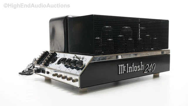 McIntosh MC240 - Vintage Audiophile Stereo Tube Power Amplifier w Manual 40 WPC McIntosh MC240 - Vintage Audiophile Stereo Tube Power Amplifier w Manual 40 WPC