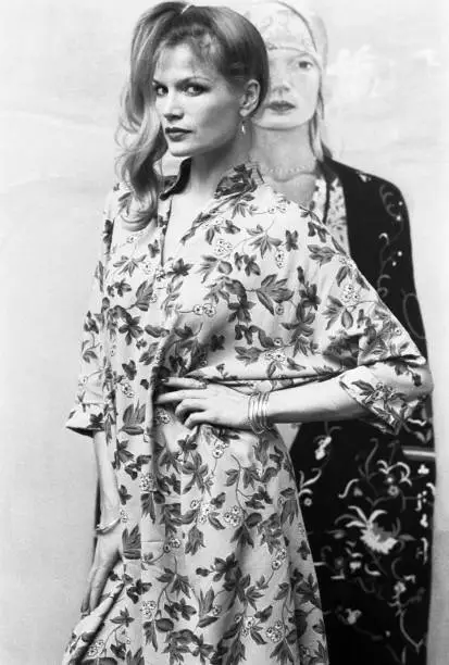 Dutch model Willy van Rooy in Paris in May 1977, France Old Photo 1
