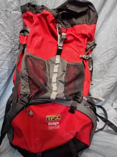 LOWE ALPINE TFX Appalachian 65+15L Backpack Red and Grey $65.00 - PicClick