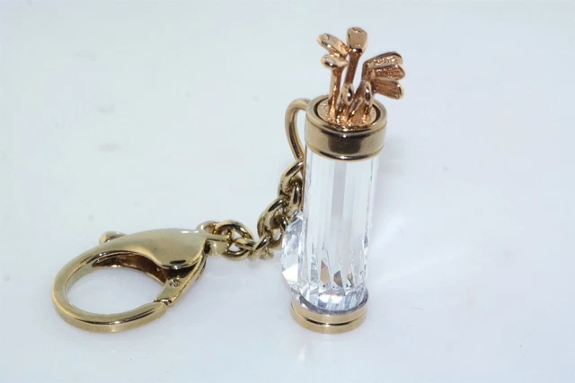 Swarovski Keyring Key Chain Gold Bag Crystal Memories Retired