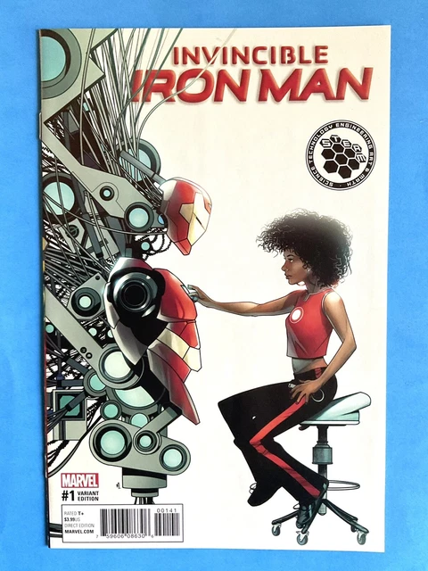Invincible Iron Man 1 Steam Variant Riri Williams Marvel Comics 2016