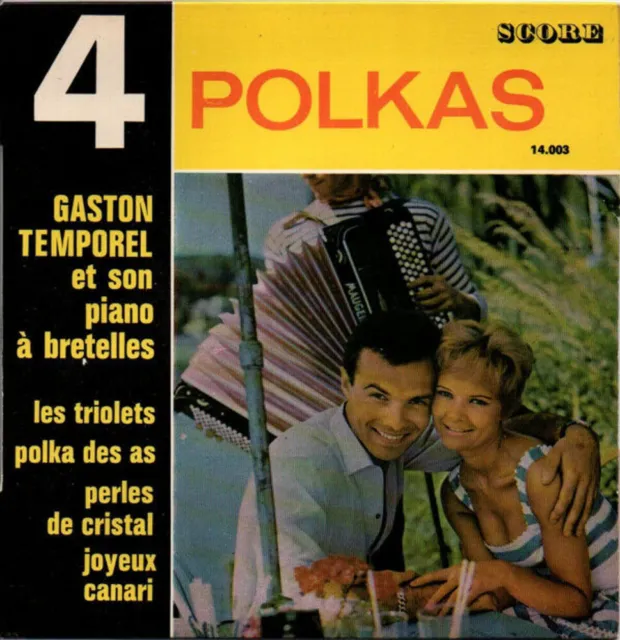 4 Polkas | Gaston Temporel Et Son Piano À Bretelles | Etat correct