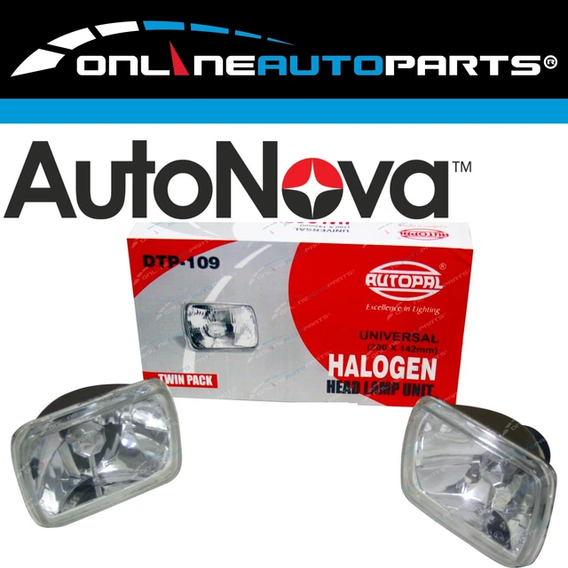 Set of 2 Multi Reflective Lense 200mm x 142mm Headlight Head Lamp H4 Conversion