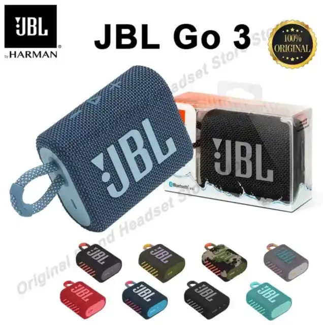 Jbl Go 3 Cassa Bluetooth Autoparlante Portatile, Water Resistant, Wireless, Usb