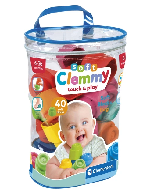 CLEMENTONI CLEMMY 40 Mattoncini per Costruzioni, Gioco Prima