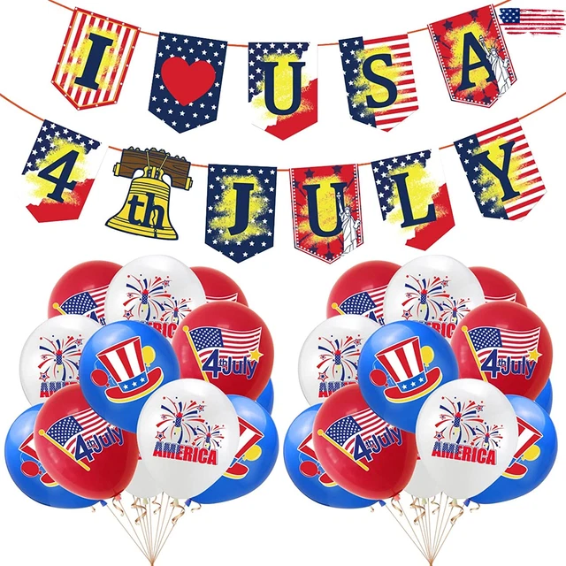 Balloons with inside American Independence Day Theme Party Decoration Supplies