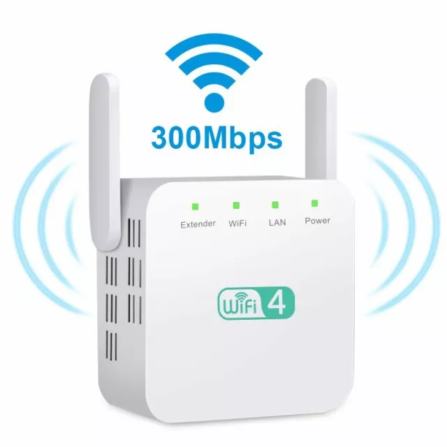 300Mbps WiFi Extender Internet Booster Network Router Wireless Signal Repeater
