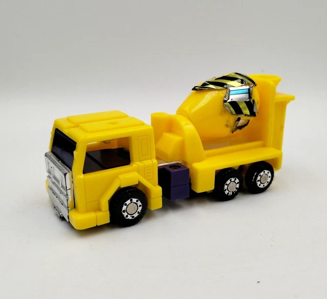 TRANSFORMERS G1 MIXMASTER Yellow Constructicon Devastator Cement Mixer ...