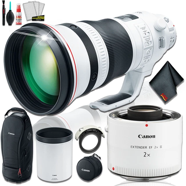 Canon EF 400mm f/2.8L IS III USM Lens With Canon Extender EF 2X III Bundle