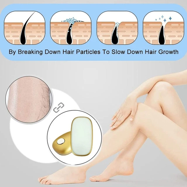 Depiladora de pelo depiladora cristal cuerpo brazo piernas goma de borrar cabello remoción