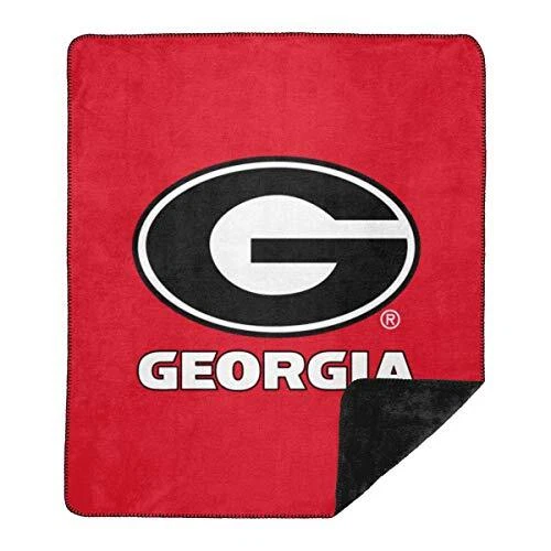 Northwest NCAA Georgia Bulldogs Unisex-Adult Silver Knit Throw Blanket, 60 x ...