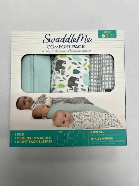 NEW SwaddleMe Easy Change Swaddle, Size Small/Medium, 0-3 Months, 3-Stage Pack