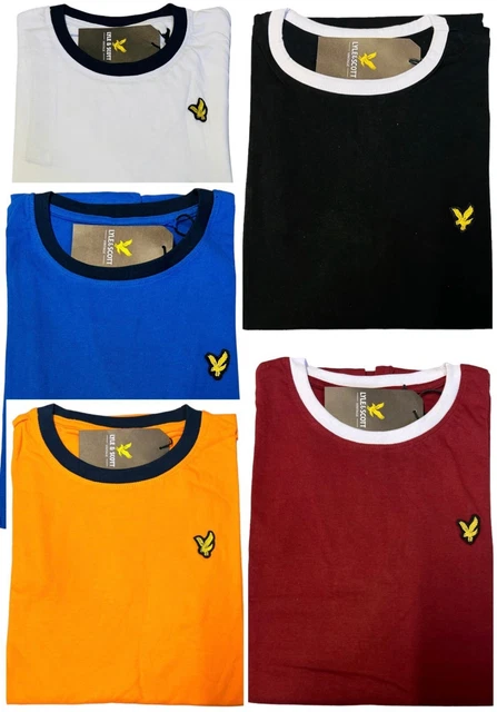 Lyle And Scott Elegant Short Sleeve Round Neck Contrast T-Shirt