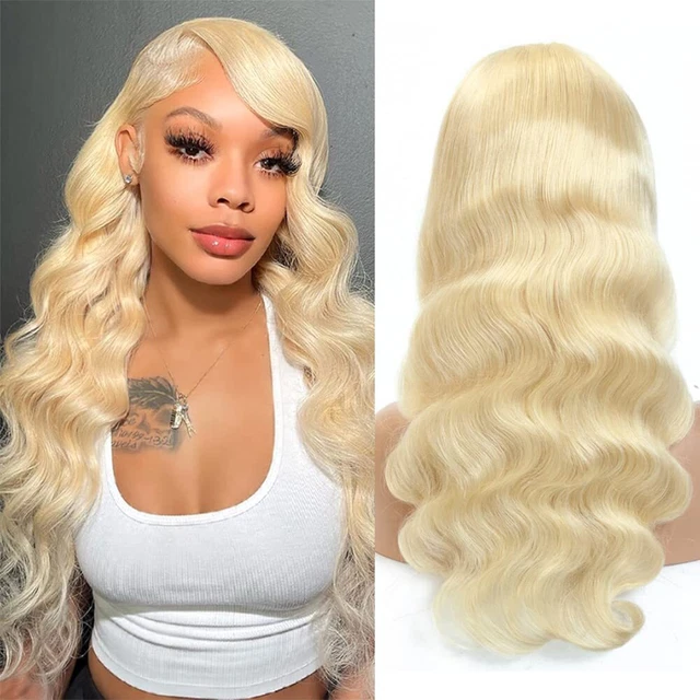613 BLONDE LACE Front Wigs Human Hair Body Wave Lace Frontal Wig