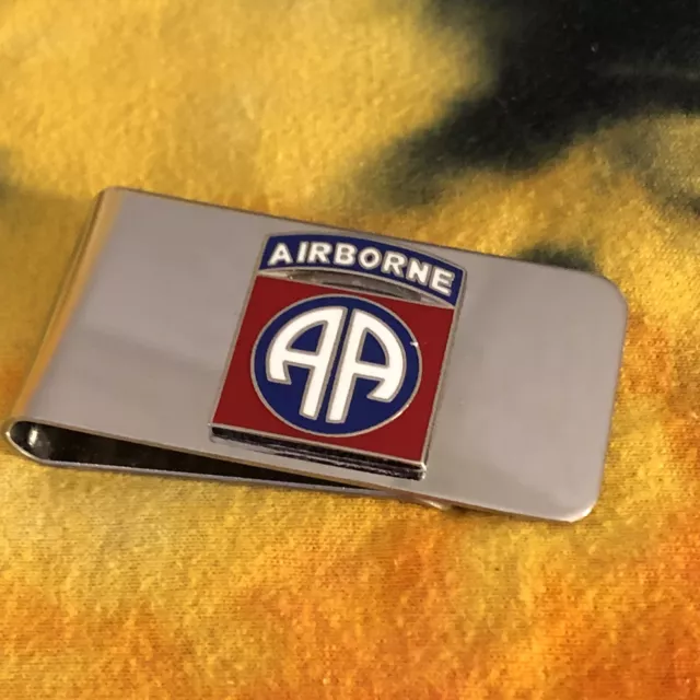 82nd Airborne US Army Money Clip New In Gift Box