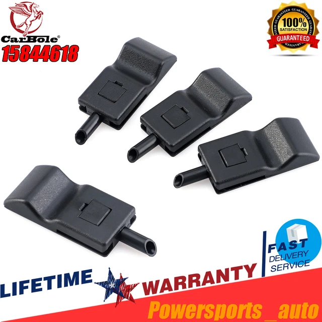4PACK Door Lock Knobs Front/Rear Ebony For Chevy/GMC Silverado/Sierra 2007-2013
