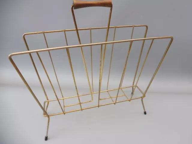 60s RETRO WIRE NEWSPAPER MAG RACK