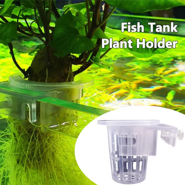 2PCSAquarium Plant Holder | Fish Tank Plant Pot With Holes, Aquatic Plant Cultiv