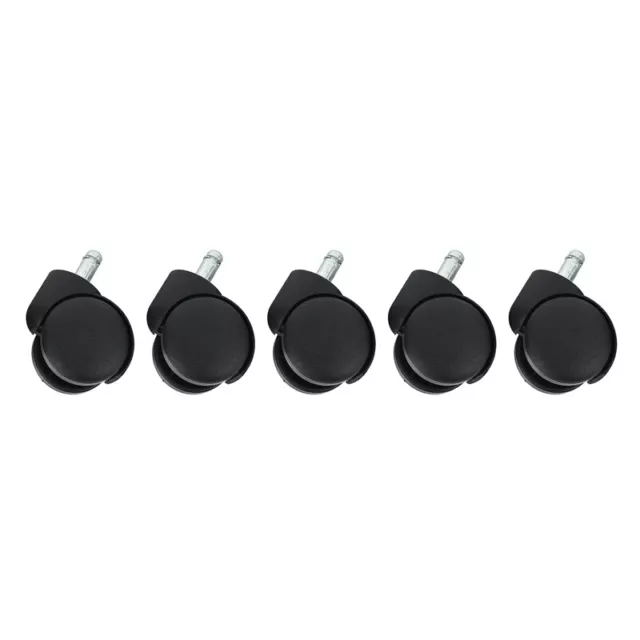 3X(Ruote per caster da 50 mm con rotelle per sedie da ufficio - Set di 5 - 9125