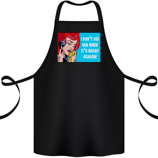 I Dont See Him Rugby Player Union Funny Cotton Apron 100% Organic