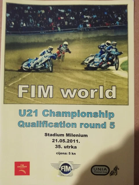 2011 FIM Speedway Under 21 world championship qualifying round programme Gorican
