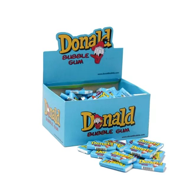 Donald Bubble GUM CHEWING ML MAPLE LEAF with inserts wrappers 1 box 100 pcs new