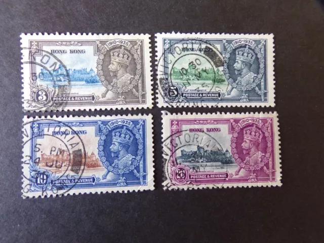 Hong Kong -George V 1935 Silver Jubilee Set Used