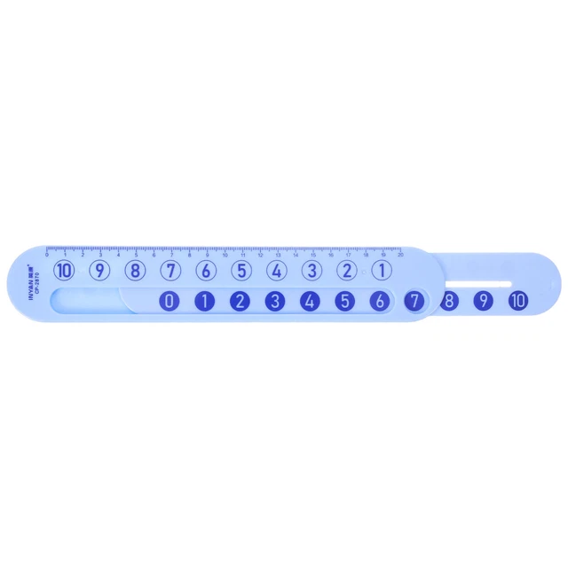 MATH SCALE NUMBER Matching Game Kids Line Slide Ruler for Mathematics £ ...