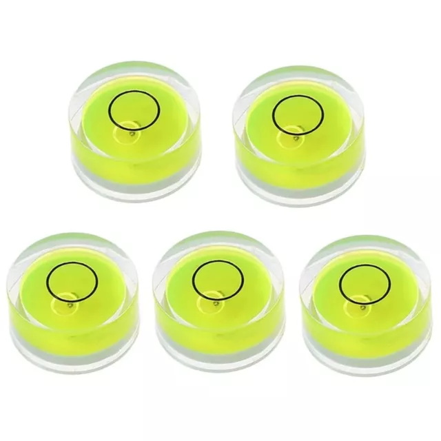 Pack de 5 niveaux de bulles rondes avec liquide vert