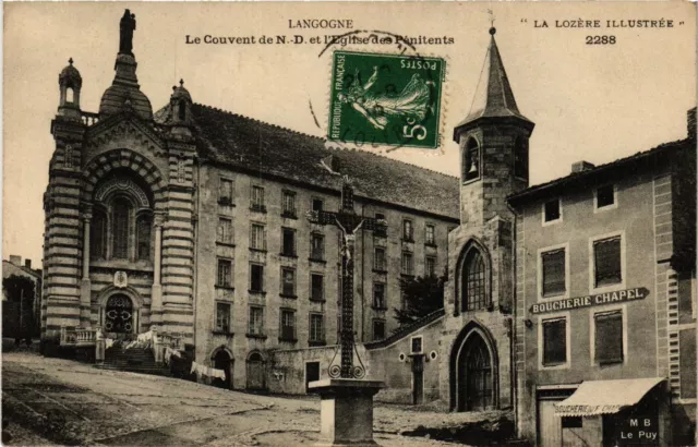 CPA AK LANGOGNE - Le Couvent N.-D. et Église des Penitents (638280)