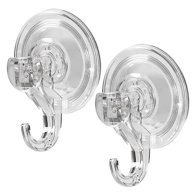 Transparent Reusable Heavy Duty Vacuum Suction Cup Hook K5X23706