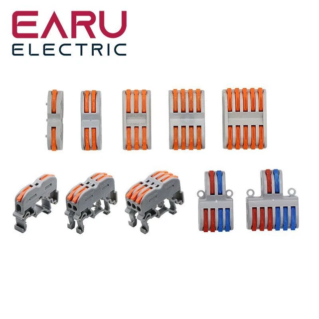 Wire Connectors Compact Conductor Spring Splicing Push-in Terminal Block SPL-2/3